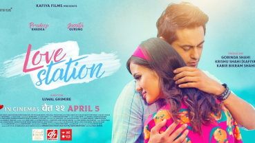 Pradeep and Jassita romancing in 'Love Station'